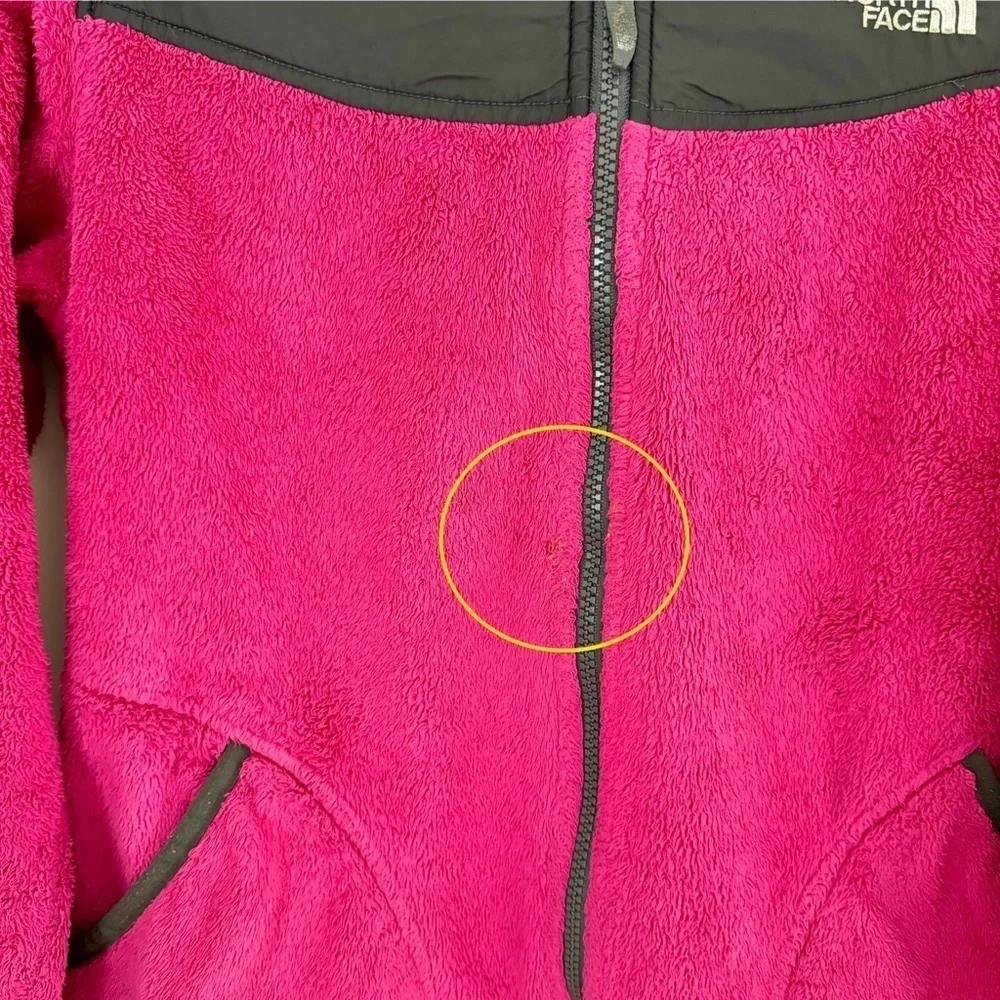 The North Face Youth Plush Fleece Fuzzy Oso Zip Up Jacket with Hood L 14/16
